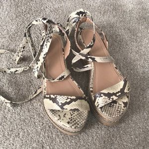 Snakeskin sandals